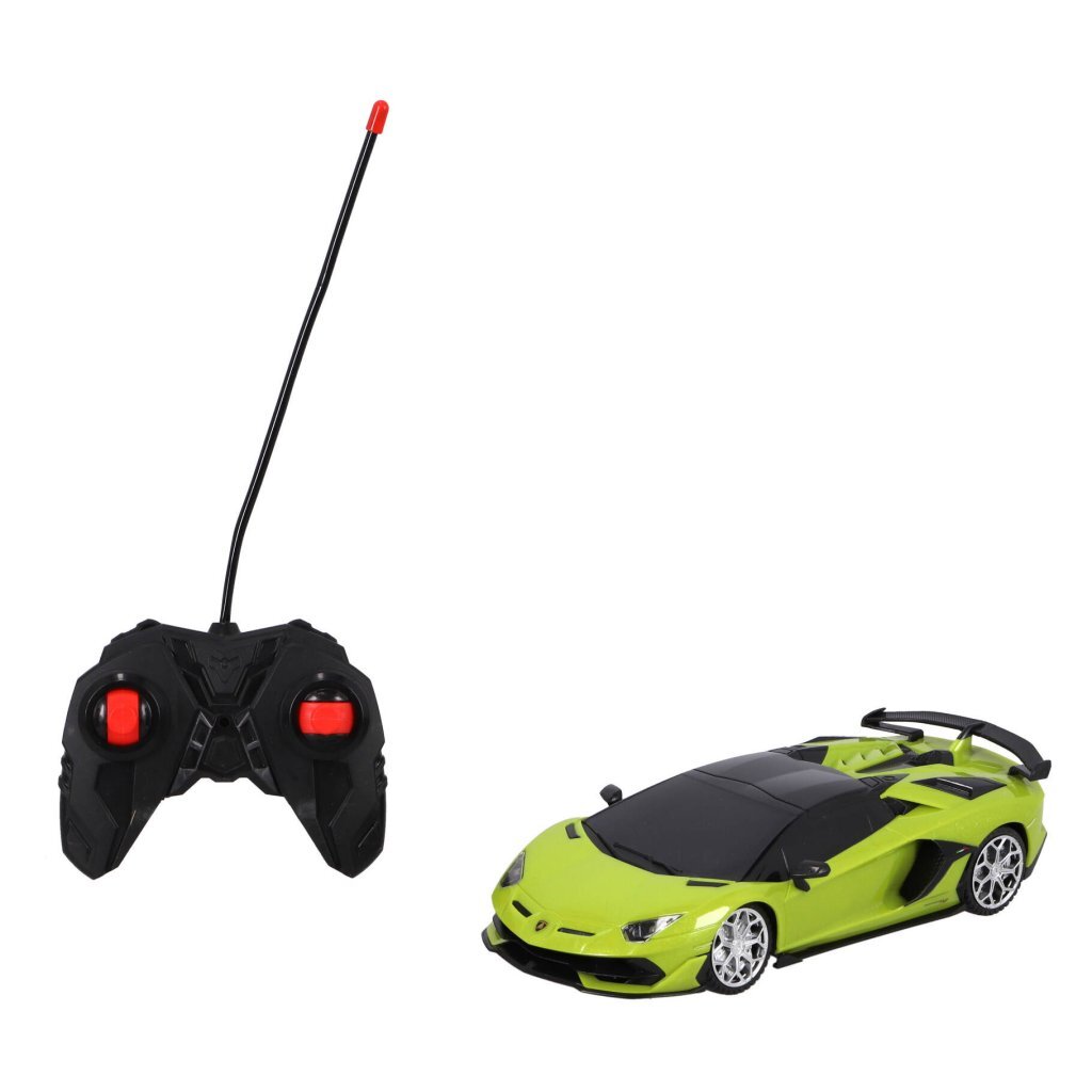 RC Lamborghini Aventador SVJ Roadster 1:24 + Licht Neon Groen - Image 2