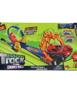 Racebaan + Vlammen en Looping Groot + Auto