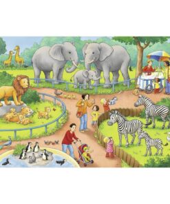 Alternative view of Ravensburger Puzzel Dag in de Dierentuin 2x24 Stukjes