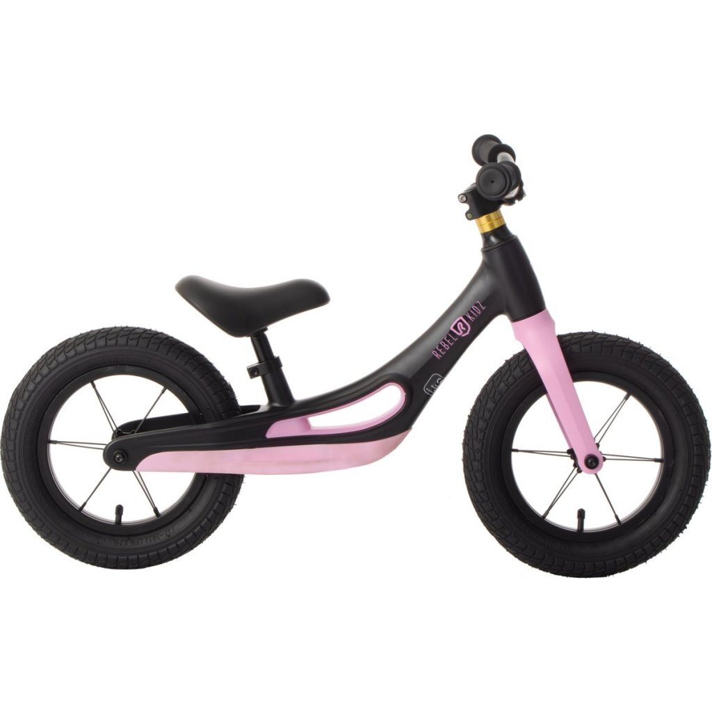 Rebel Kidz Loopfiets Zwart/Roze - Afbeelding 2