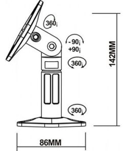 Alternative view of Reflecta Speakerstand Sono 2.1 Wit
