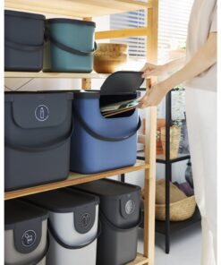 Alternative view of Rotho ALBULA Afvalscheider 38.8x35.5x33.9 cm 40L Horizon Blauw