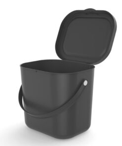 Alternative view of Rotho Albula Afvalbakje 6L Antraciet