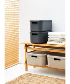 Alternative view of Rotho Albula Opbergbox 12L Antraciet