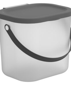 Rotho Albula Wasmiddelbox 6L Antraciet/Transparant