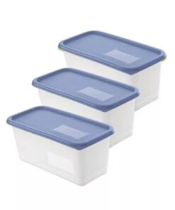 Rotho Domino Diepvriesdozen Etiket Decor 3x1.5L Horizon Blauw/Wit