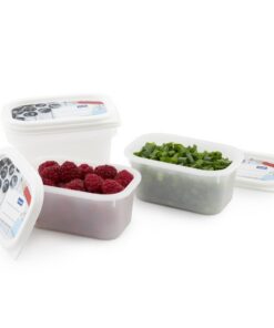 Alternative view of Rotho Domino Diepvriesdozen Etiket Decor 4x0.2L Wit