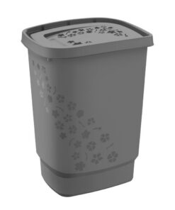 Rotho Flowers Wasverzamelaar 44.7x34.7x60.5 55L Antraciet