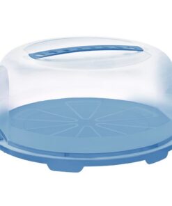 Rotho Fresh Taartdoos 34.5x35.5x16.5 cm Horizon Blauw/Transparant