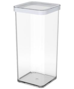 Rotho LOFT Bewaardoos 10x10x21 cm 1.5L Wit/Transparant