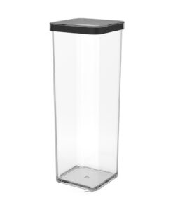 Rotho LOFT Bewaardoos 10x10x28.5 cm 2L Zwart/Transparant