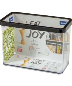 Rotho LOFT Bewaardoos 20x10x14.2 cm 2.1L Zwart/Transparant