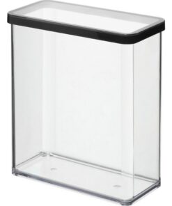 Rotho LOFT Bewaardoos 20x10x21 cm 3.2L Zwart/Transparant
