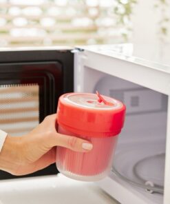 Alternative view of Rotho Memory Thermosbeker + Lepel 0.5L Rood