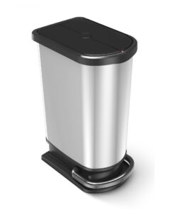 Rotho Paso Duo Pedaalemmer 50L Zilver/Metallic