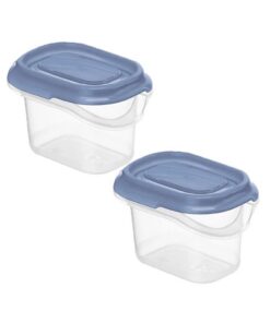 Rotho RONDO Koelkast Bewaardozen 2x0.07L Horizon Blauw/Transparant