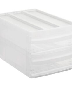 Rotho SYSTEMIX Design Ladekast met 2 Lades 39.5x25.5x20.3 cm Wit