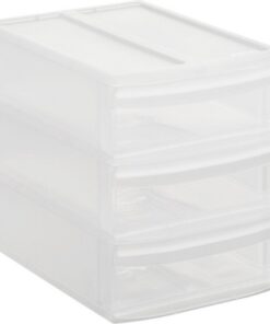 Rotho SYSTEMIX Design Ladekast met 3 Lades 26.5x19.2x23.3 cm Wit