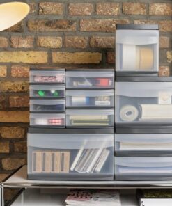 Alternative view of Rotho SYSTEMIX Design Ladekast met 4 Lades 19.6x14.1x23.3 cm Antraciet