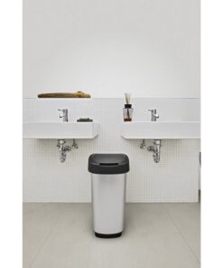 Alternative view of Rotho Twist Afvalbak 25L Zilver/Metallic