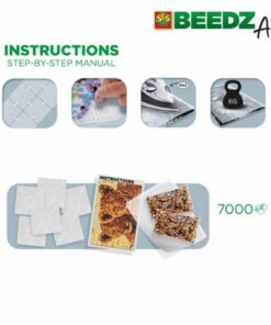 Alternative view of SES Creative Beedz Art Strijkkralen Leeuwenwelpen 30x45.5 cm 7000 Stuks