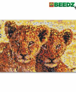 SES Creative Beedz Art Strijkkralen Leeuwenwelpen 30x45.5 cm 7000 Stuks