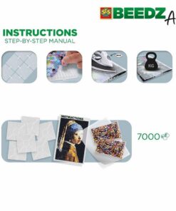 Alternative view of SES Creative Beedz Art Strijkkralen Meisje met de Parel 45.5x30 cm 7000 Stuks