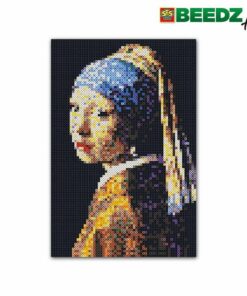 SES Creative Beedz Art Strijkkralen Meisje met de Parel 45.5x30 cm 7000 Stuks