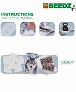 Alternative view of SES Creative Beedz Art Strijkkralen Wolf 45.5x30 cm 7000 Stuks