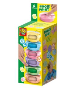 SES Creative Vingerverf 6 Pastel Kleuren 45ml