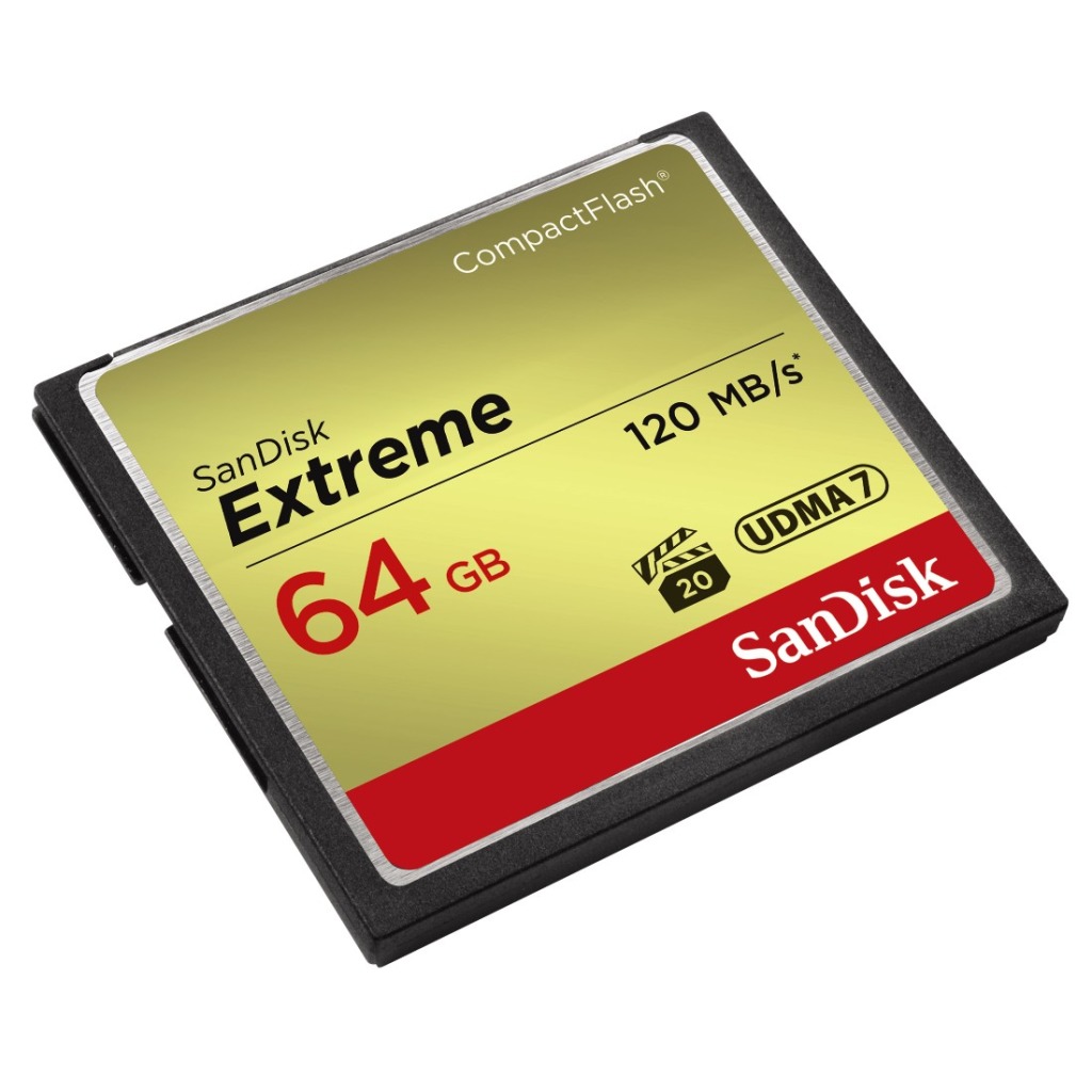Sandisk CF Extreme 64GB 120MB/s Read 85MB/s Write - Afbeelding 2