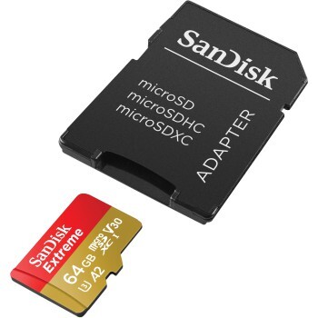 Sandisk MicroSDXC Extreme 64GB 170/80 Mb/s - A2 - V30 - SD - Afbeelding 4