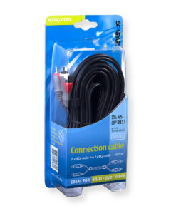 Scanpart Aansluitkabel 2tulp(m)-(m) 10.0m