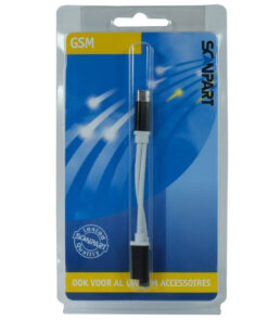 Alternative view of Scanpart Adapter USB-C(m)>USB-C(f) en Jack Zwart/Wit