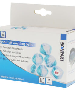 Alternative view of Scanpart Anti-Pluis Wasmachine Ballen 4 cm 6 Stuks Blauw/Wit