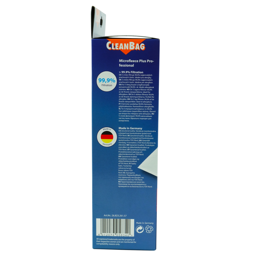 Scanpart CleanBag Stofzak M 158 MIE PRO Miele 5 Stuks - Afbeelding 3