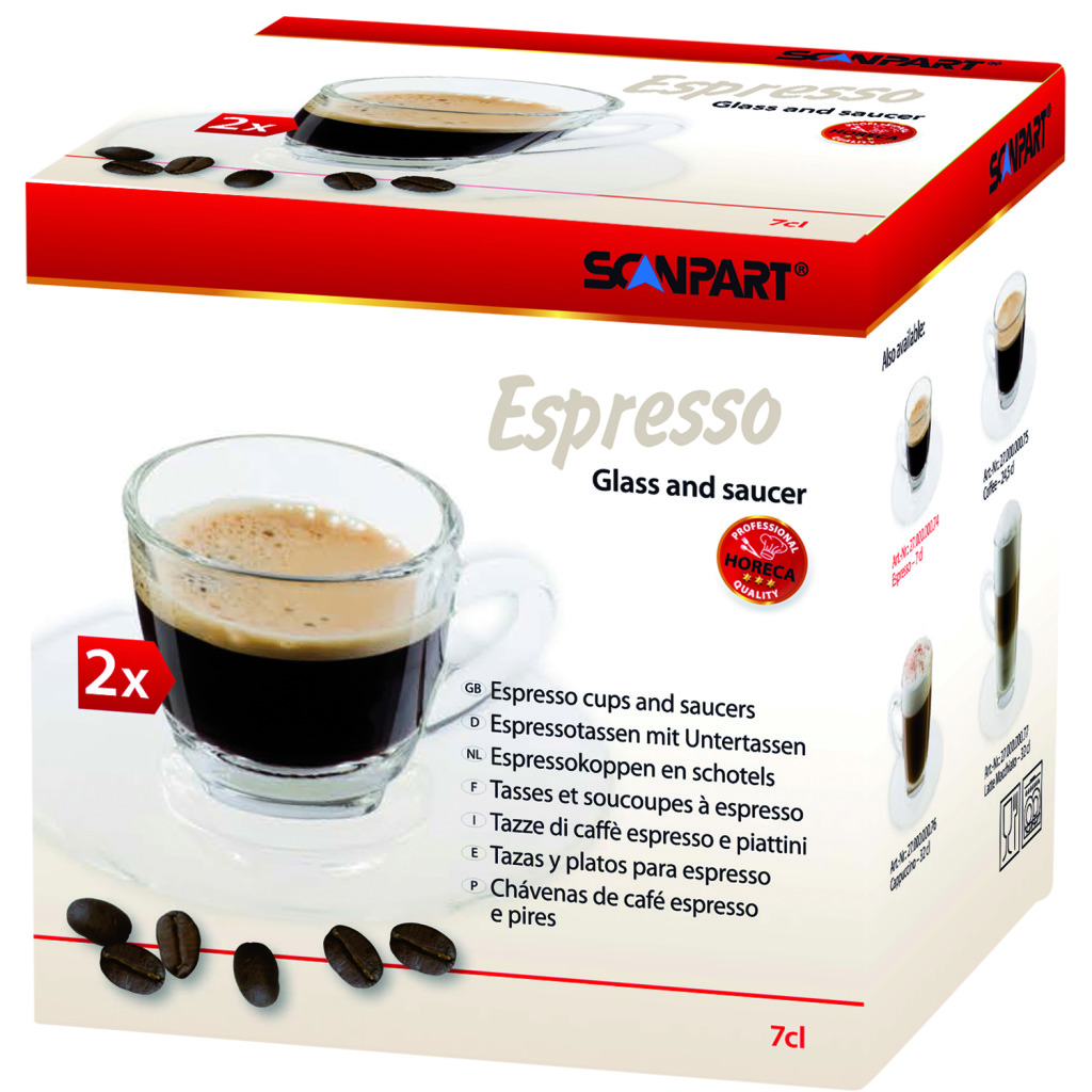 Scanpart Espresso Kop en Schotel 7cl 2 Stuks - Image 2