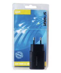 Scanpart GSM Lader USB-A en USB-C 25W Zwart