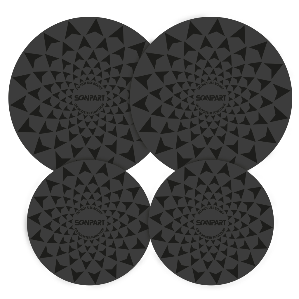 Scanpart Speed Inductiemat Set 2x20/2x26 cm Zwart - Image 2