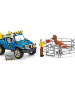 Schleich Dinosaarus Terreinwagen met Dino-Buitenpost