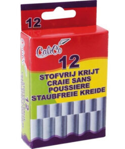 Schoolbord Krijt Stofvrij 12 Stuks Wit