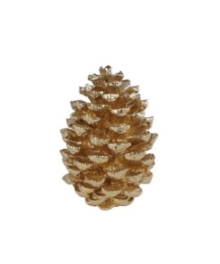 Sculptuur Dennenappel 21x21x29 cm Goud