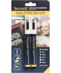 Securit Krijtstiften 2-6 mm Wit 2 Stuks