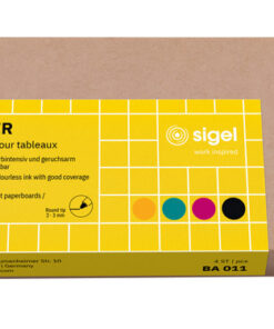 Sigel SI-BA011 Whiteboardstift 4 Kleur Zwart/cyan/magenta/oranje.
