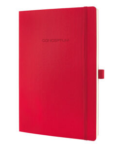 Sigel SI-CO315 Notitieboek Conceptum Pure Softcover A4 Rood Gelinieerd