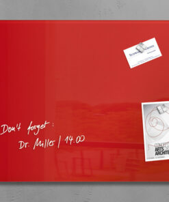 Sigel SI-GL122 Glasmagneetbord Artverum 600x400x15mm Rood