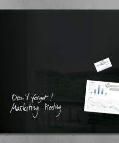 Sigel SI-GL140 Glasmagneetbord Artverum 1000x650x15mm Zwart