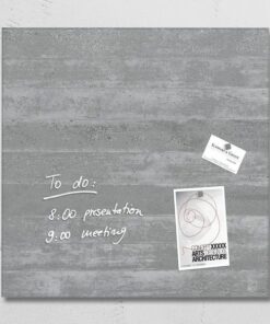 Sigel SI-GL168 Glasmagneetbord Artverum 480x480x15mm Betondesign