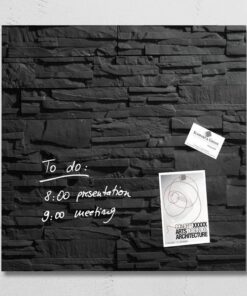 Sigel SI-GL169 Glasmagneetbord Artverum 480x480x15mm Leisteen