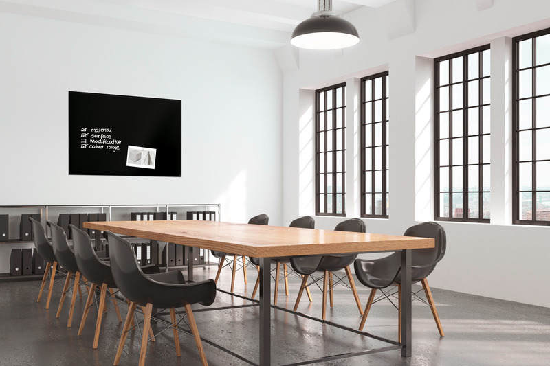 Sigel SI-GL210 Glasmagneetbord XL Artverum 1200x900x18mm Zwart - Image 5